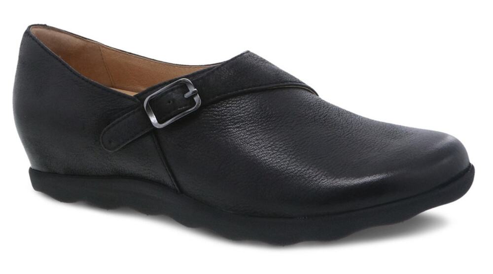 Dansko Marisa Oxford Flats Black Nubuck Leather Size 6.5/7 US 37 EU Arch Support